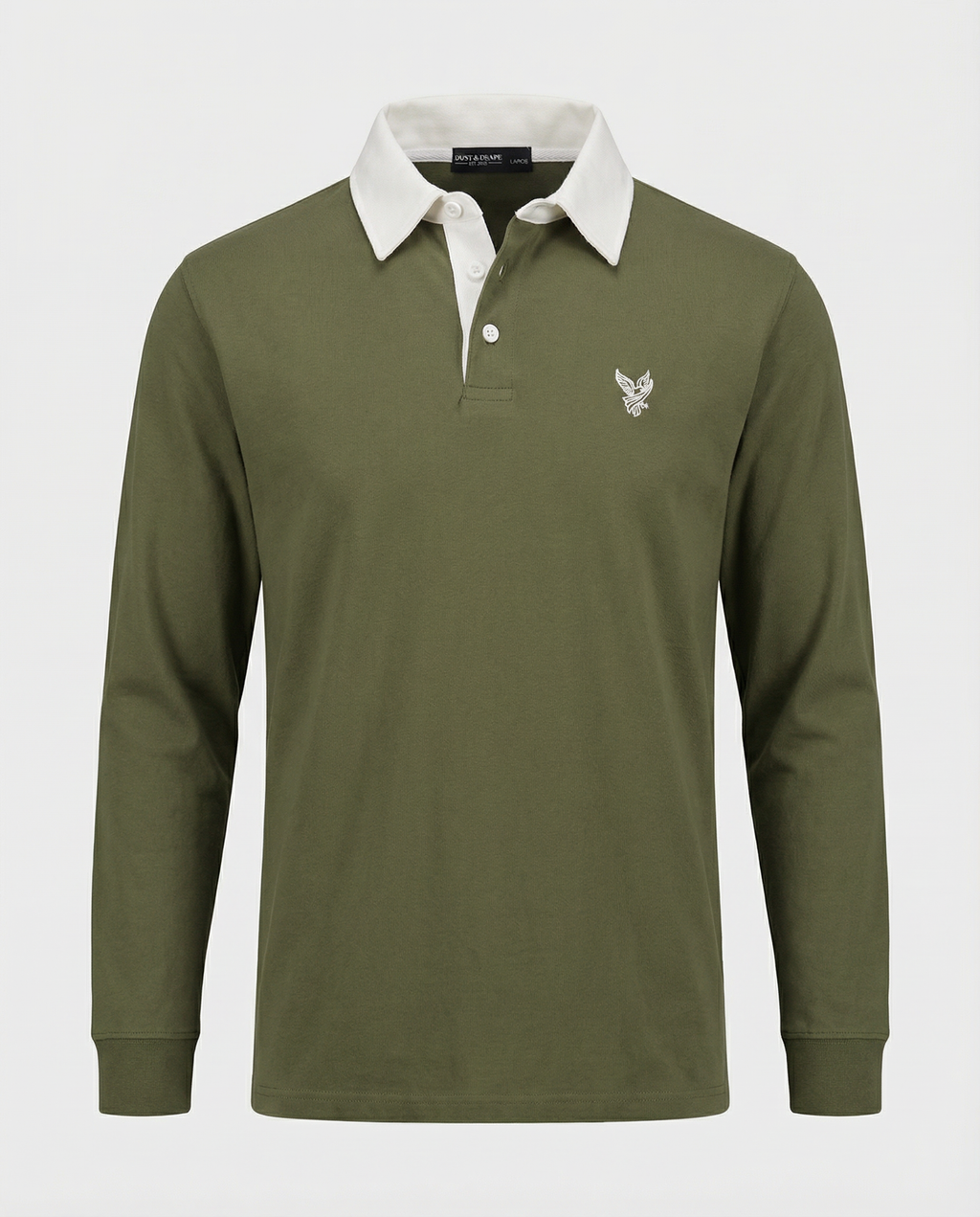Olive Green Rugby Polo Shirt