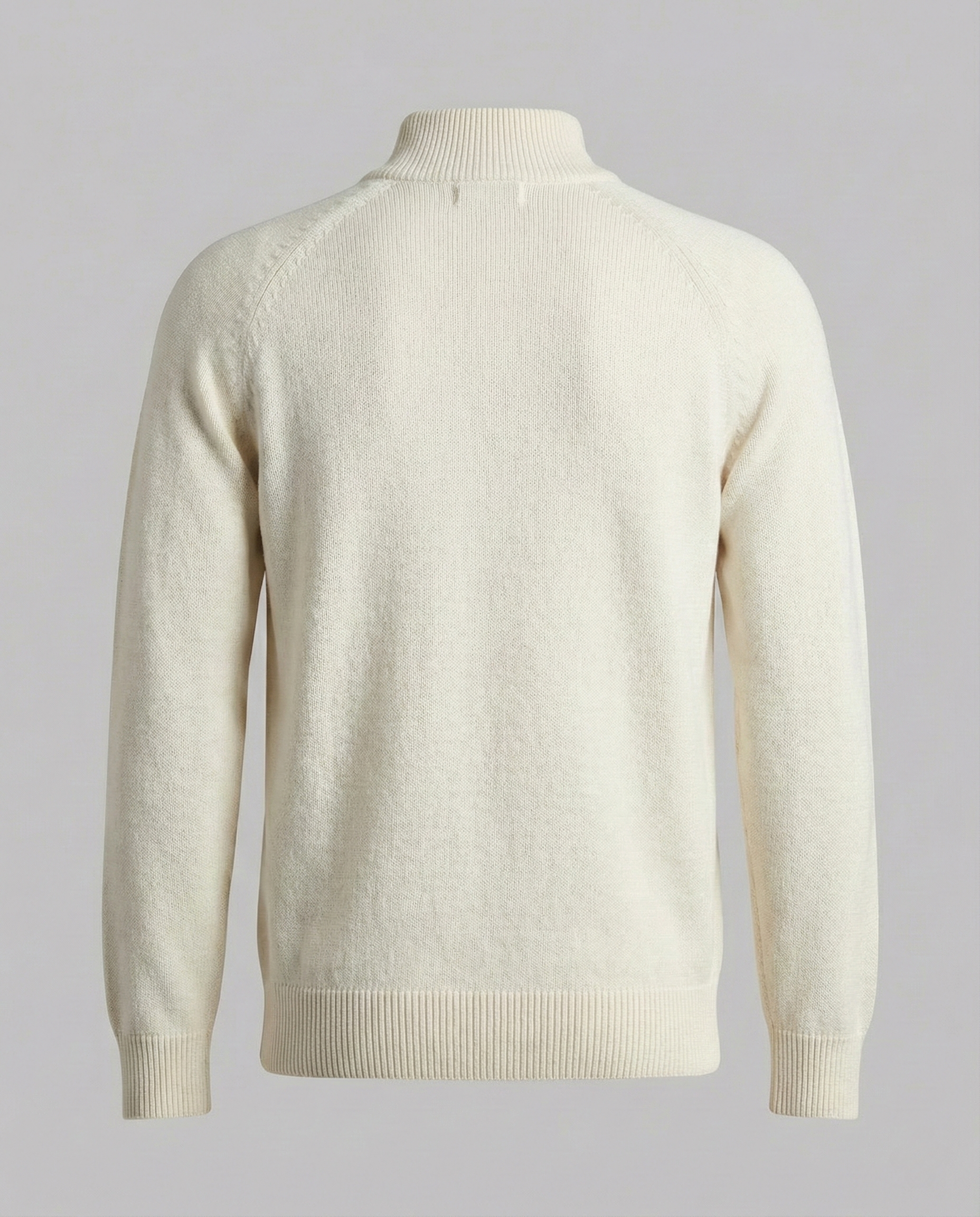 Knitted Quarter Zipper Sweater